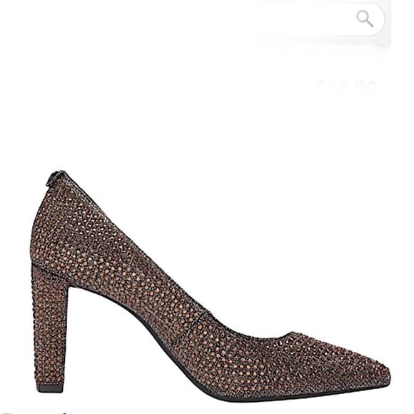 Michael KORS Embellished Abbi Flex Pump Brown Heel - Picture 4 of 7